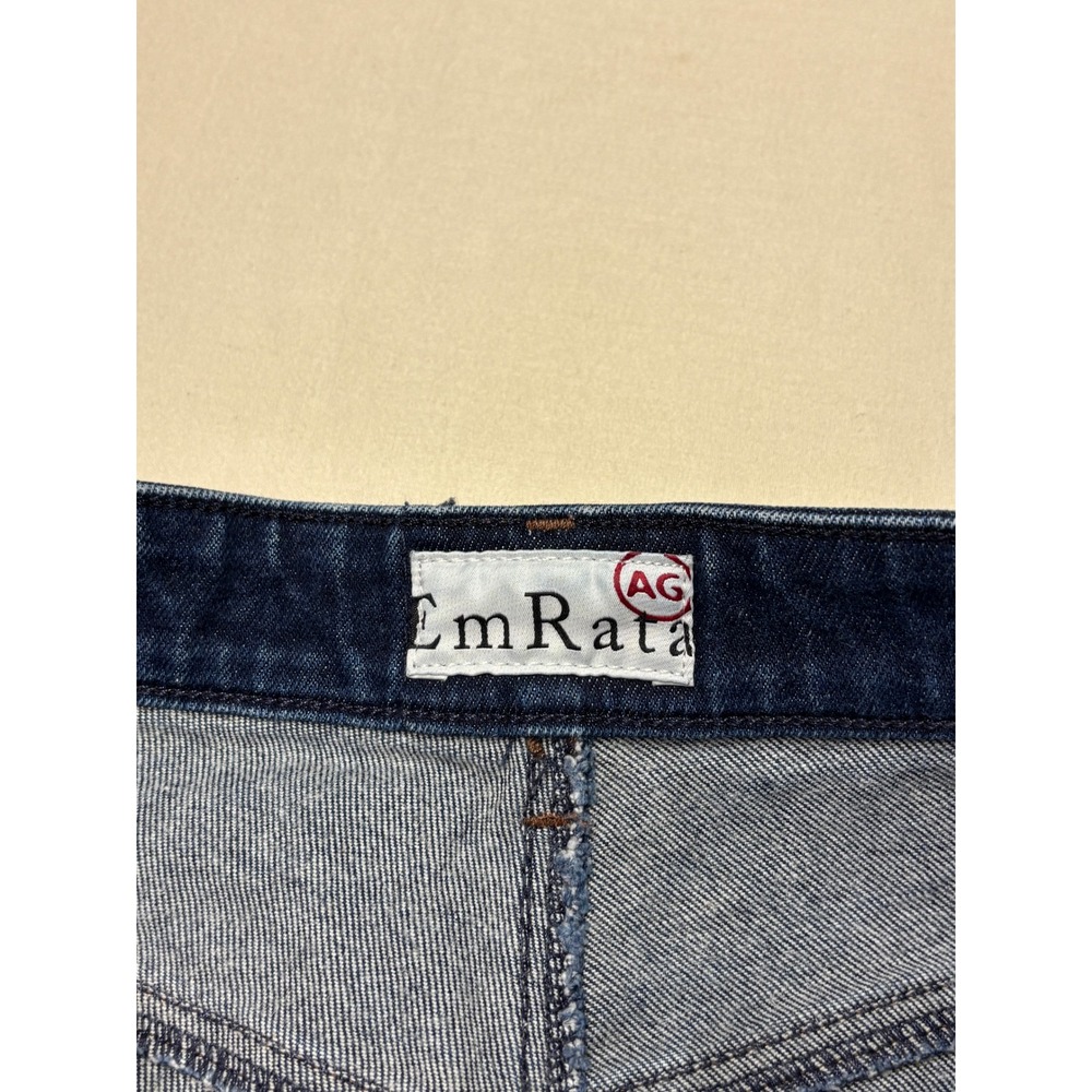 AG Adriano Goldschmied x EmRata Wide Leg Jeans Indigo Blue Womens 29X32 PW30063 - Picture 3 of 12